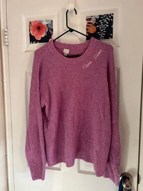 a new day Pink Fuzzy Knit Sweater XXL